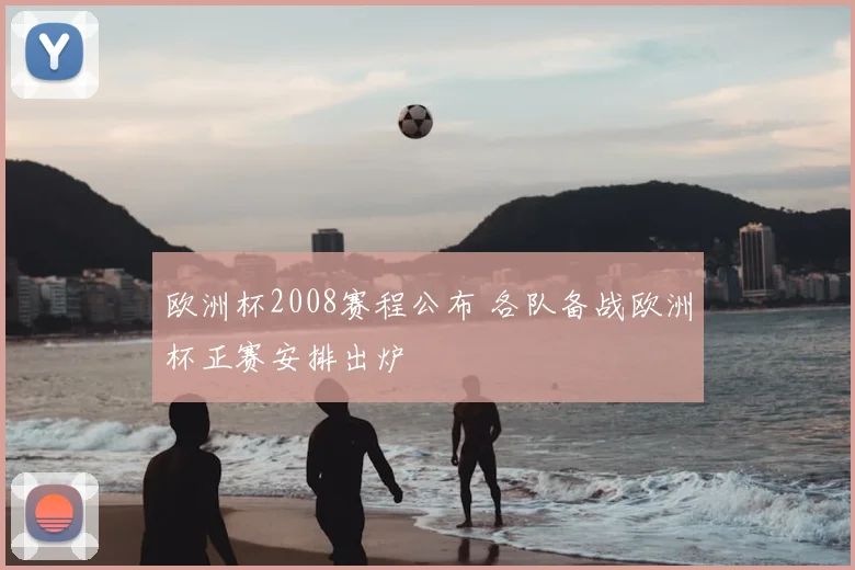 欧洲杯2008赛程公布 各队备战欧洲杯正赛安排出炉